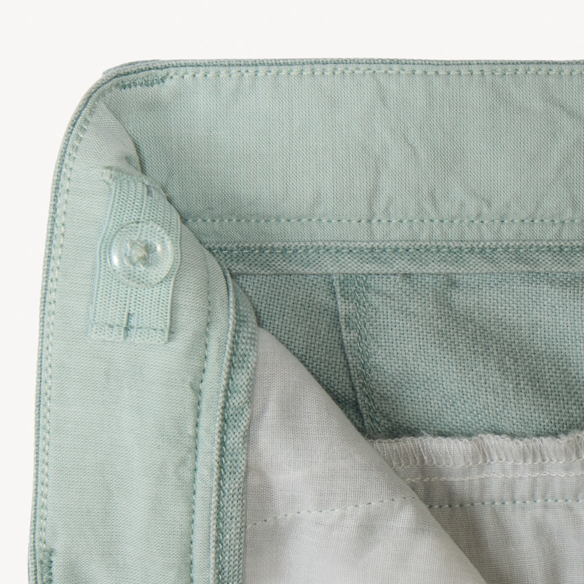 Pantalon droit en toile avec ceinture pour garçon 