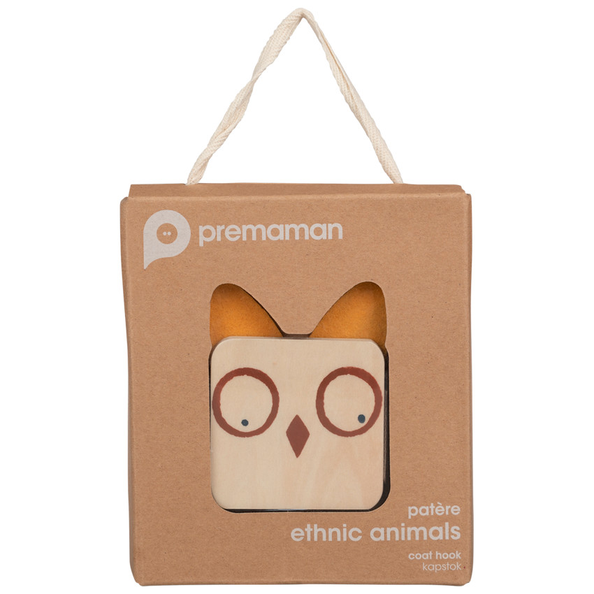 Patère forme hibou 