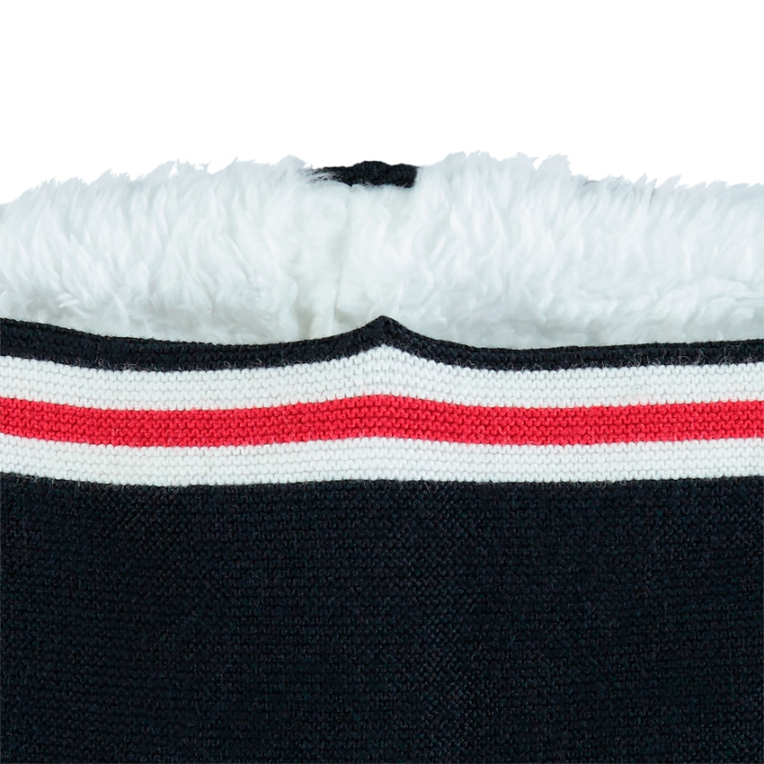 Bonnet et snood en tricot doublés sherpa 