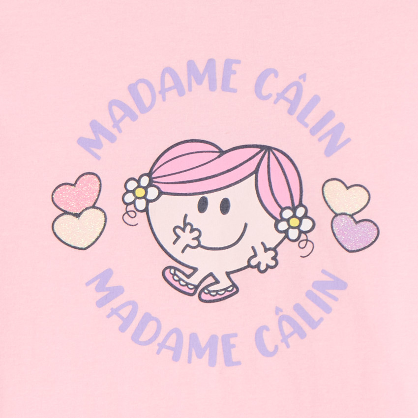 T-shirt manches longues print Madame Câlin pour bébé fille 
