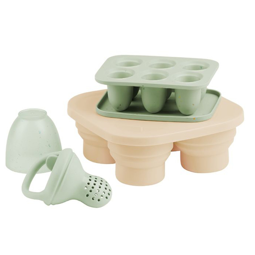 Set de contenants silicone & Grignoteuse 