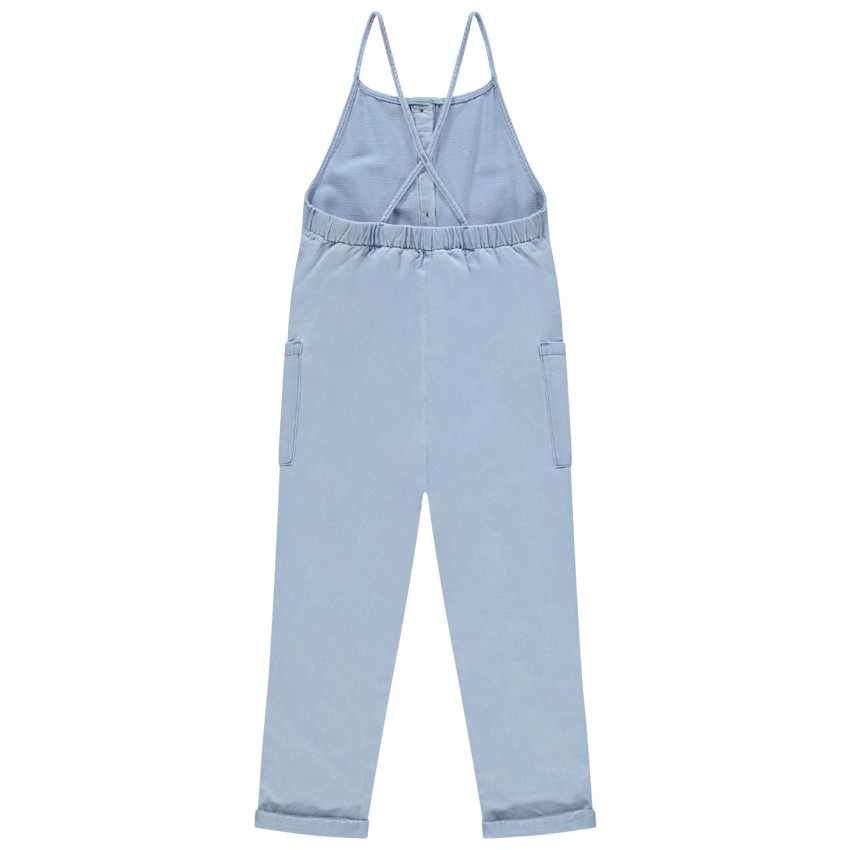 Salopette Femme Pin-up - Combinaison Pantalon Décontracté à Poches, Bretelles Fines Et Coupe Large - Idéale Pour L'été