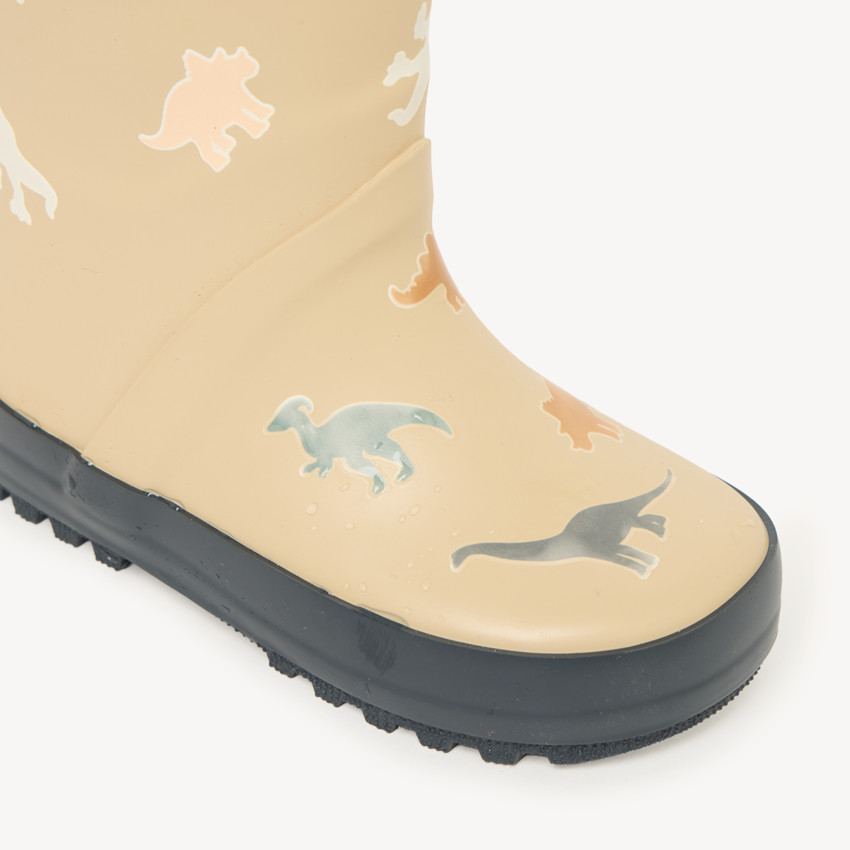 Bottes de pluie garçon motif dinosaures et couleurs changeantes 