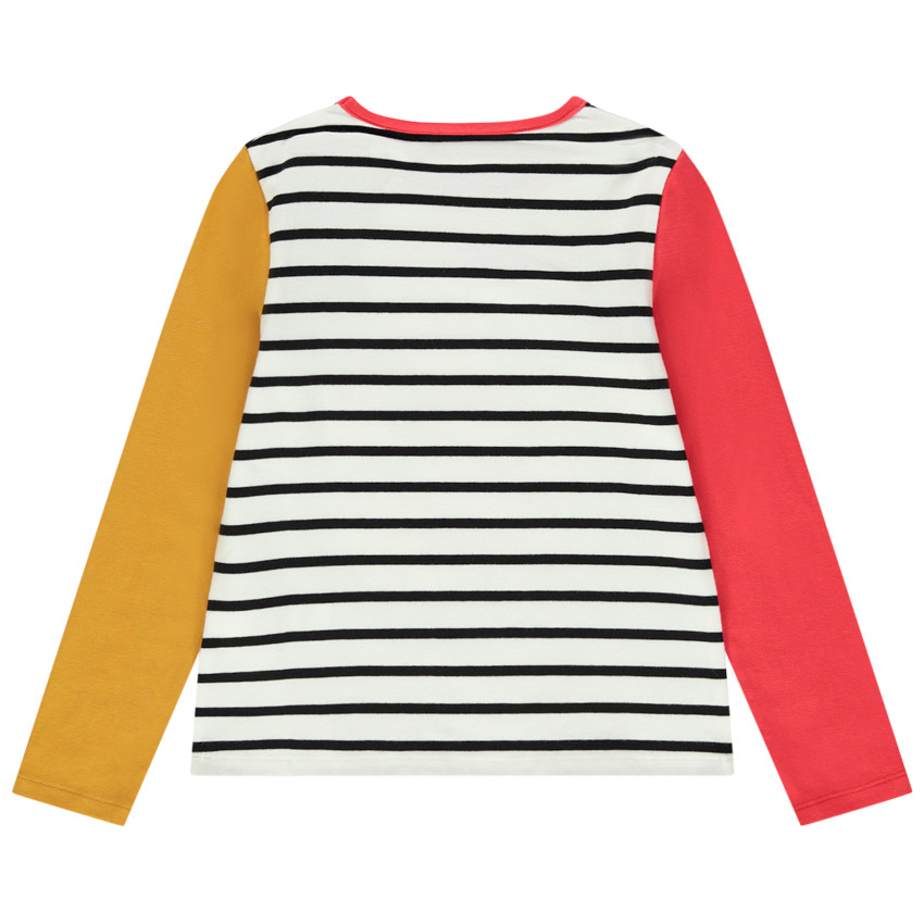 T-shirt à manches longues contrastées print Minnie Disney 
