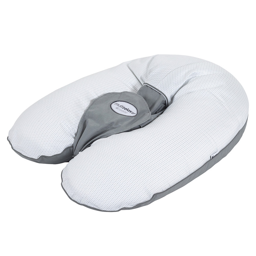 Coussin Multirelax Coton/Tricot - Gris 