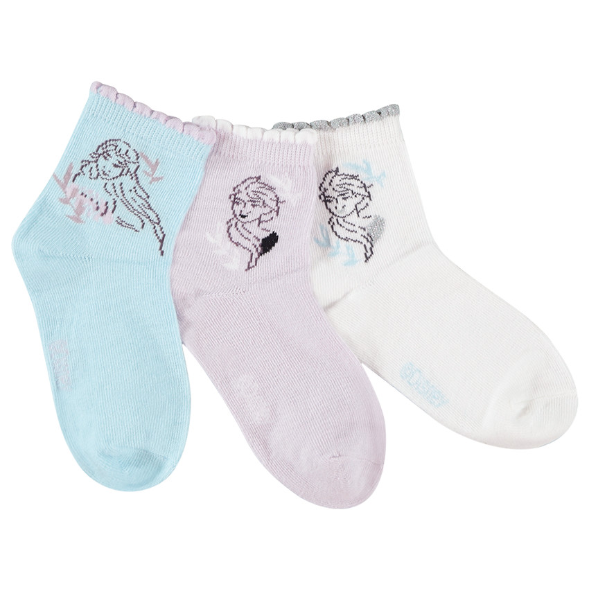 Lot de 3 paires de chaussettes print La Reine des Neiges Disney pour fille 