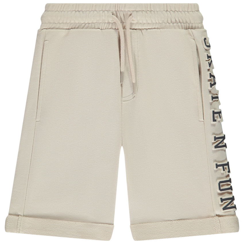 Bermuda fantaisie en molleton avec print embossée pour garçon