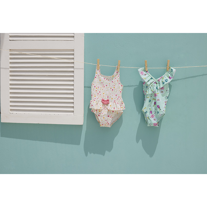Maillot de bain 1 pièce imprimé fantaisie pour bébé fille 