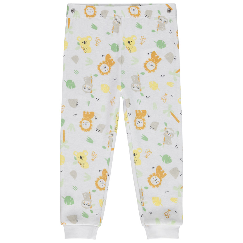 Pyjama 2 pièces fantaisie animaux en maille côte pour bébé garçon 