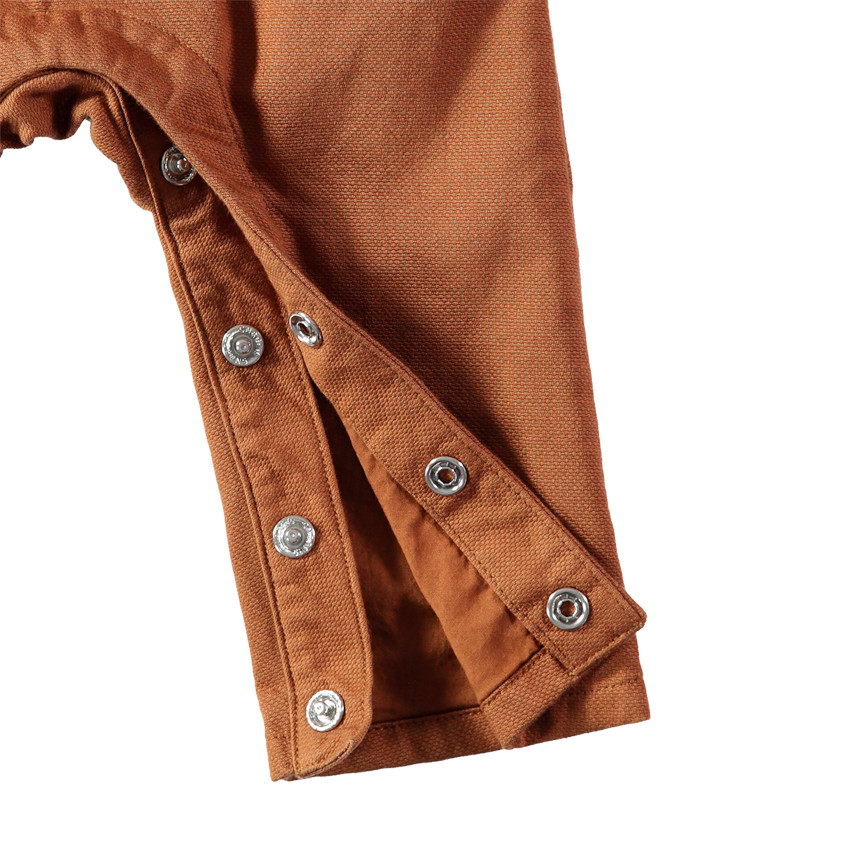 Salopette longue unie avec poche 