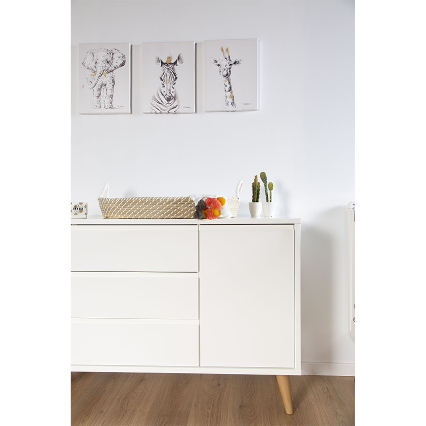 Décoration murale Peinture Eléphant - 30 x 40 cm 