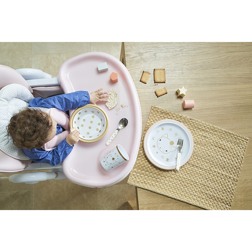 Set repas Nuit Magique en mélamine 5 pcs - Chat 