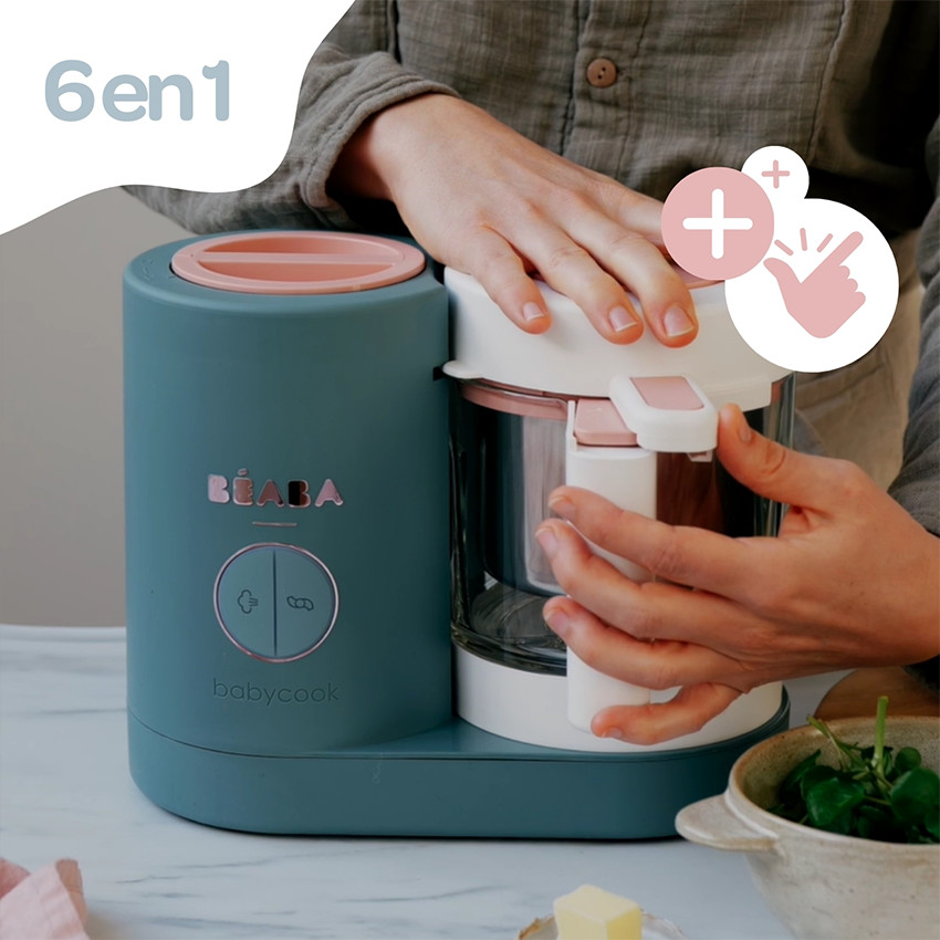 Babycook Néo robot cuiseur bébé 6 en 1 made in France eucalyptus - Vert (Béaba) - Image 4