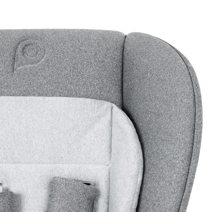 Chaise haute réglable 0+ Jude - Bois et Gris 