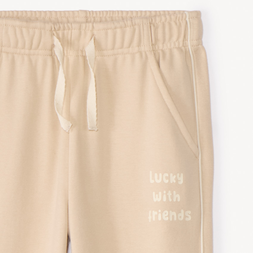 Jogging large en molleton printé pour fille 