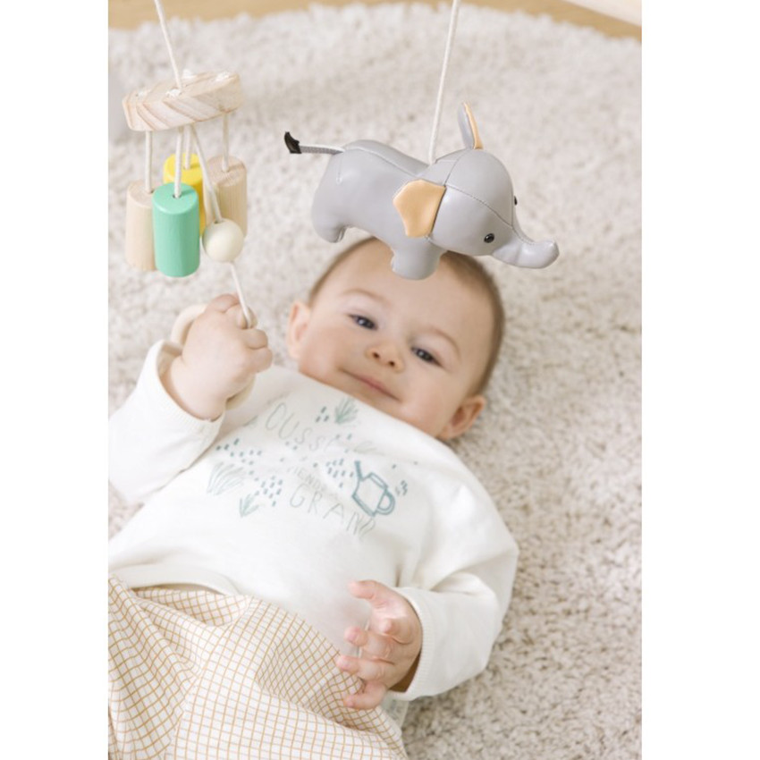 Arche d'éveil en bois - Jungle - Beige (Little Big Friends) - Image 6