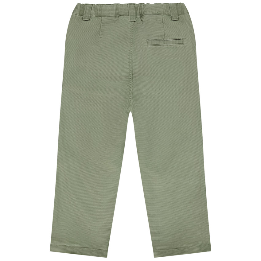 Pantalon en toile armurée unie pour bébé garçon 