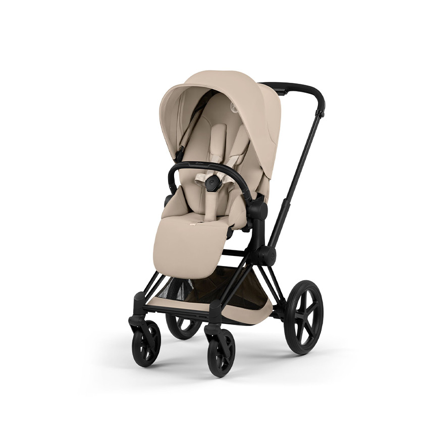 Poussette Duo Priam - Matt Black/Cozy Beige