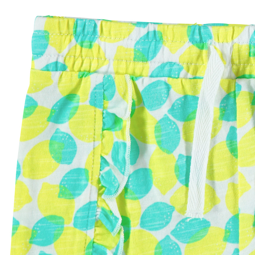 Short en coton à imprimé fantaisie all-over 