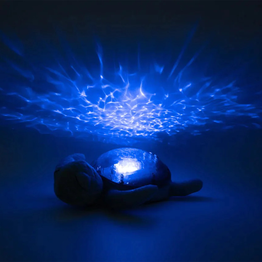 Peluche veilleuse Tranquil Turtle rechargeable aqua 