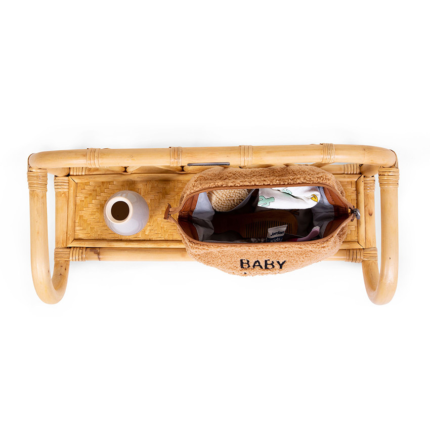 Étagère murale en rotin 