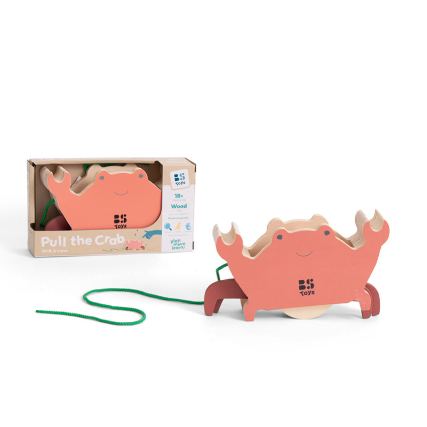 Joyeux crabe rose à traîner  
