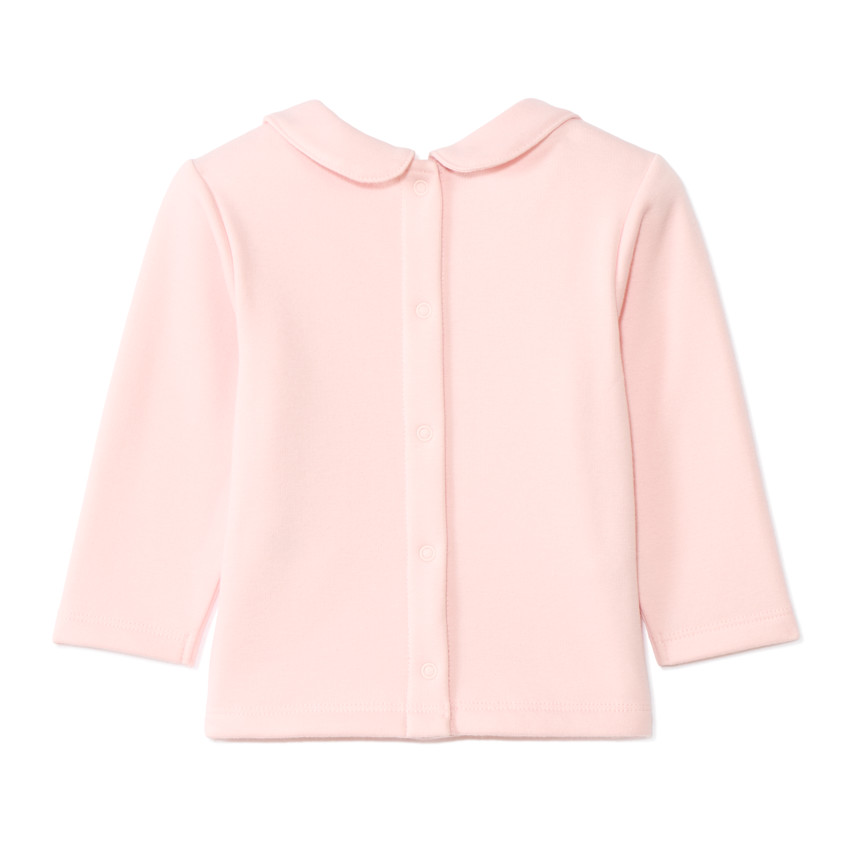 Set pyjama en velours doublé sherpa pour bébé fille avec finitions différentes selon l'âge 