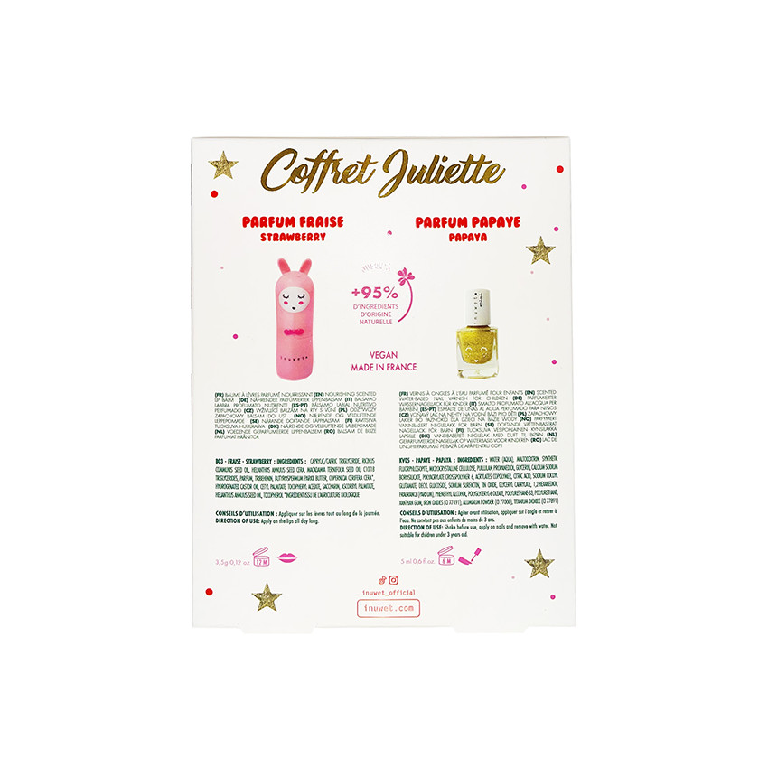 Coffret duo Maison Juliette baume à lèvres + vernis parfumés 