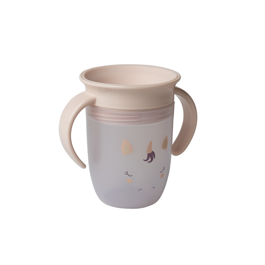 tasse d'apprentissage 360° antifuite Licorne beige - Beige (Prémaman) - Image 1