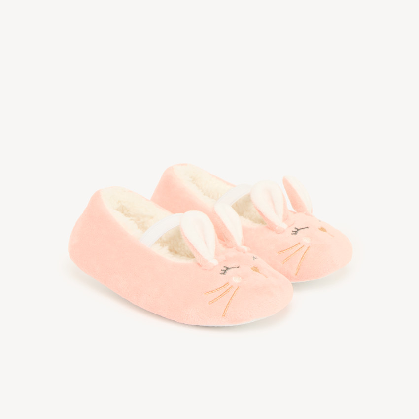 Chaussons fille babies élastique souris 