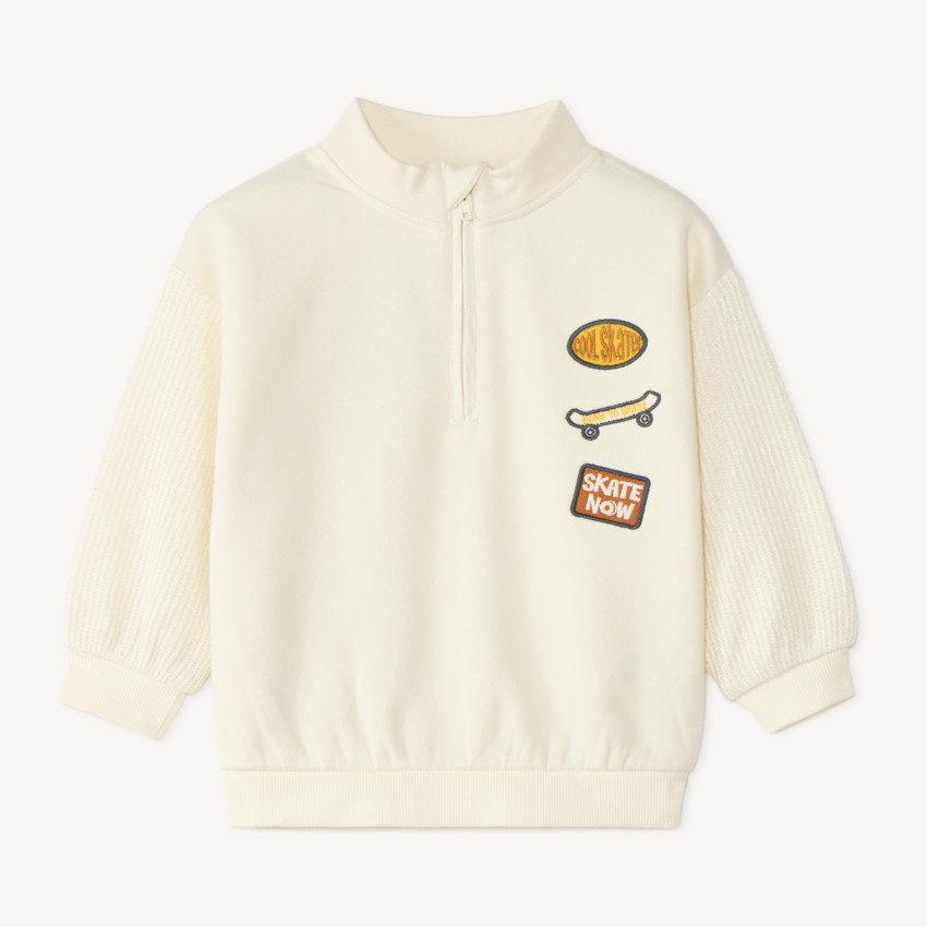 Sweat camionneur bébé garçon patch skate 