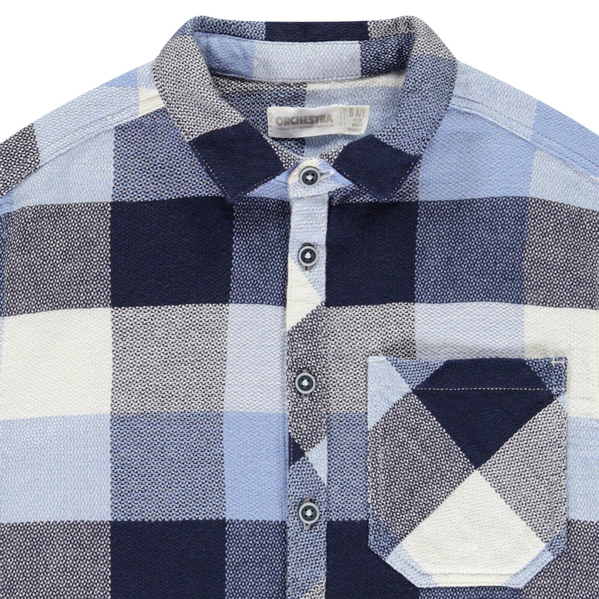 Chemise en toile à carreaux style bûcheron pour garçon  