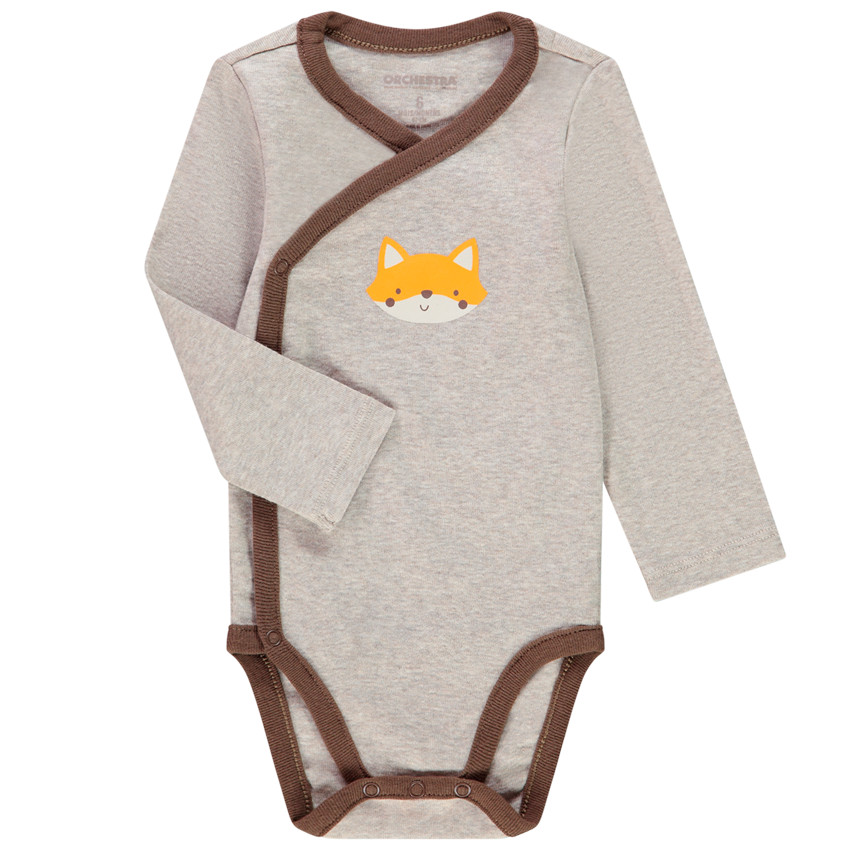 Lot de 7 bodies manches longues en coton pour bébé garçon 