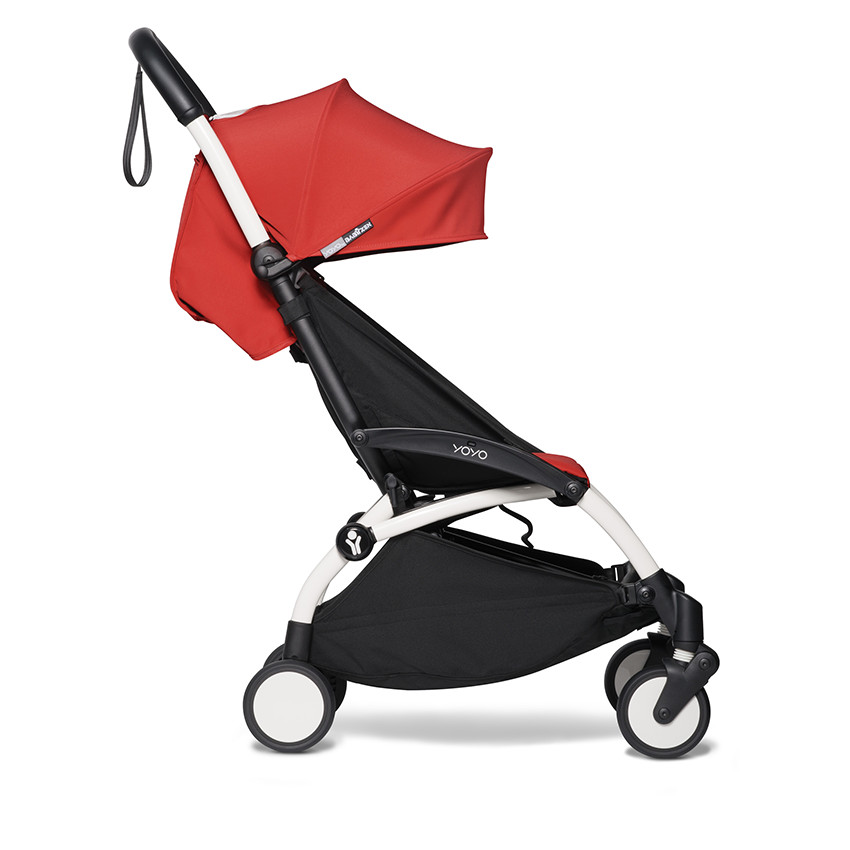 Poussette YOYO² 6+ châssis blanc - Rouge 