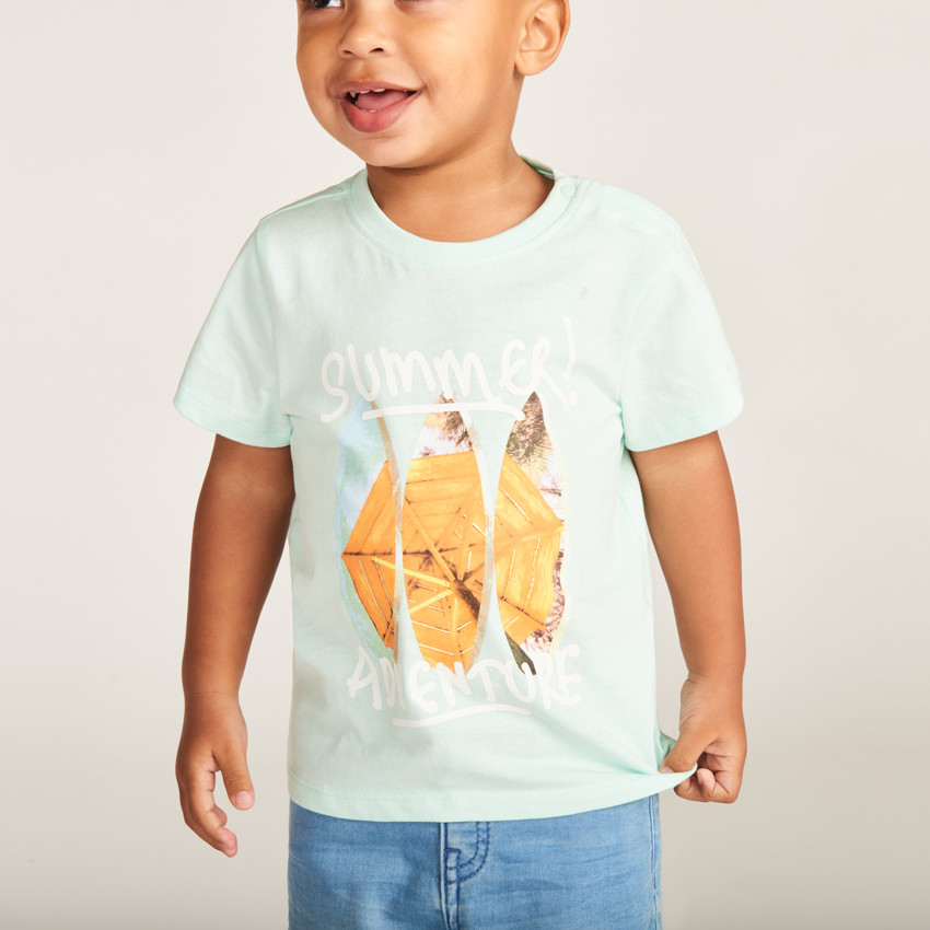 T-shirt manches courtes photoprinté pour bébé garçon