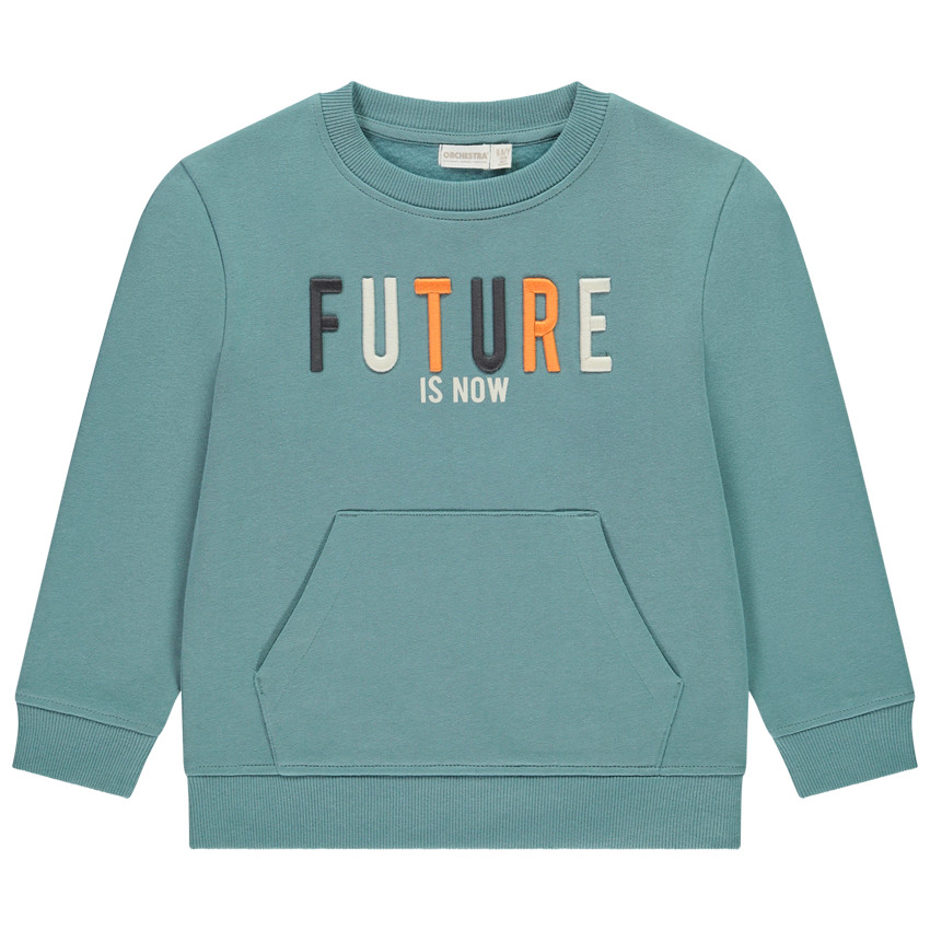 Sweat molleton à broderie 3D pour garçon