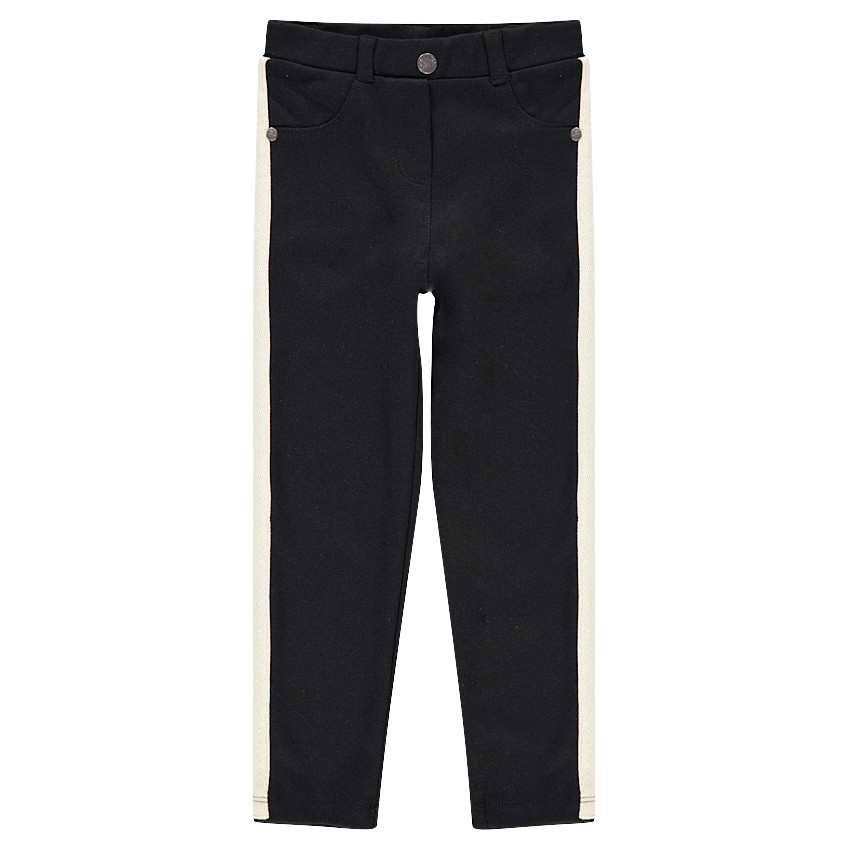 Jegging en milano avec bandes contrastées et poches 