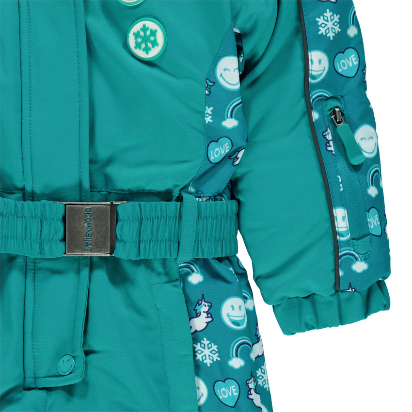 Combinaison de ski imprimée SmileyWorld doublée polaire 