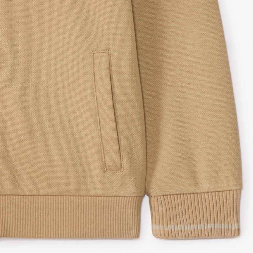 Gilet col teddy en piqué pour garçon 