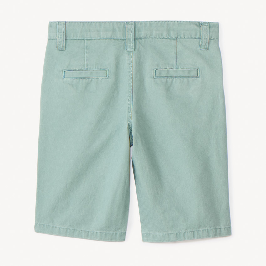 Bermuda uni en toile pour garçon 