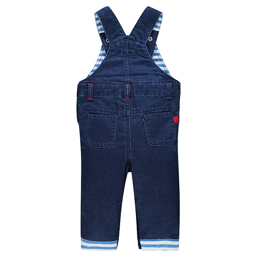 Salopette longue en molleton effet jeans 