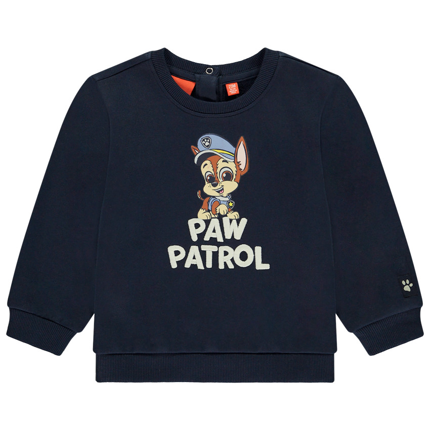 Sweat molleton print Chase Pat Patrouille pour bebe garcon