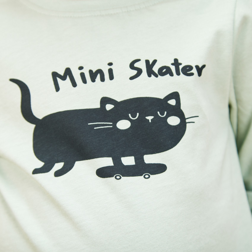 T-shirt manches longues en jersey print fantaisie pour bébé garçon 