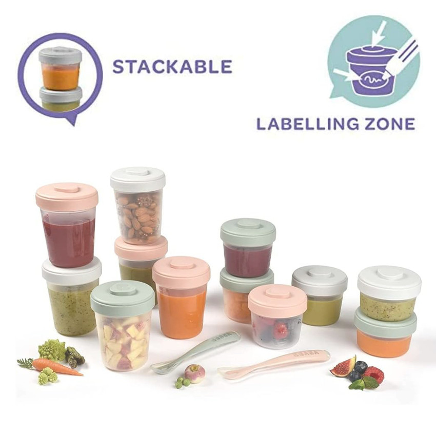 Pack premier repas Eucalyptus - Rose (Béaba) - Image 3