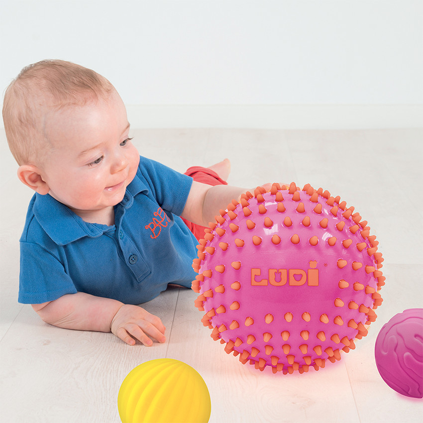 3 Balles sensorielles - Rose 