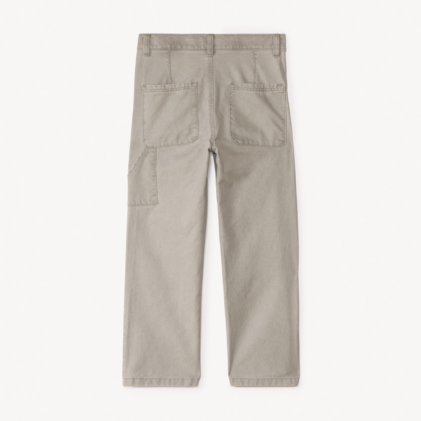 Pantalon droit en toile unie pour garçon 