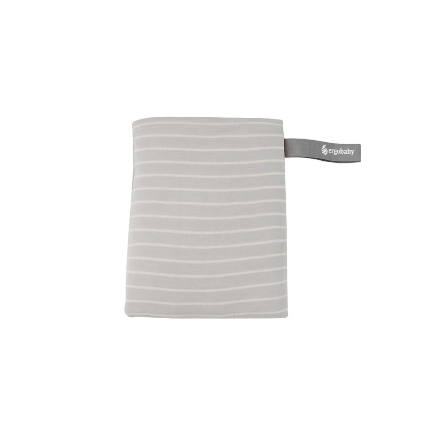 Écharpe de portage en tricot Aura grey stripes 