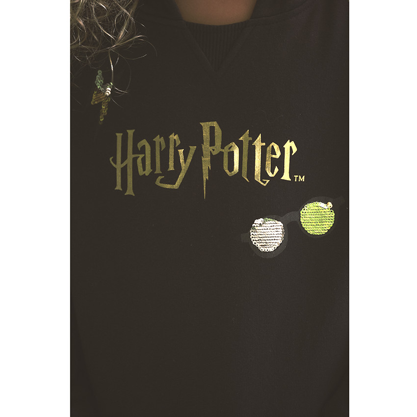 Robe à capuche Harry Potter Warner avec sequins pour fille