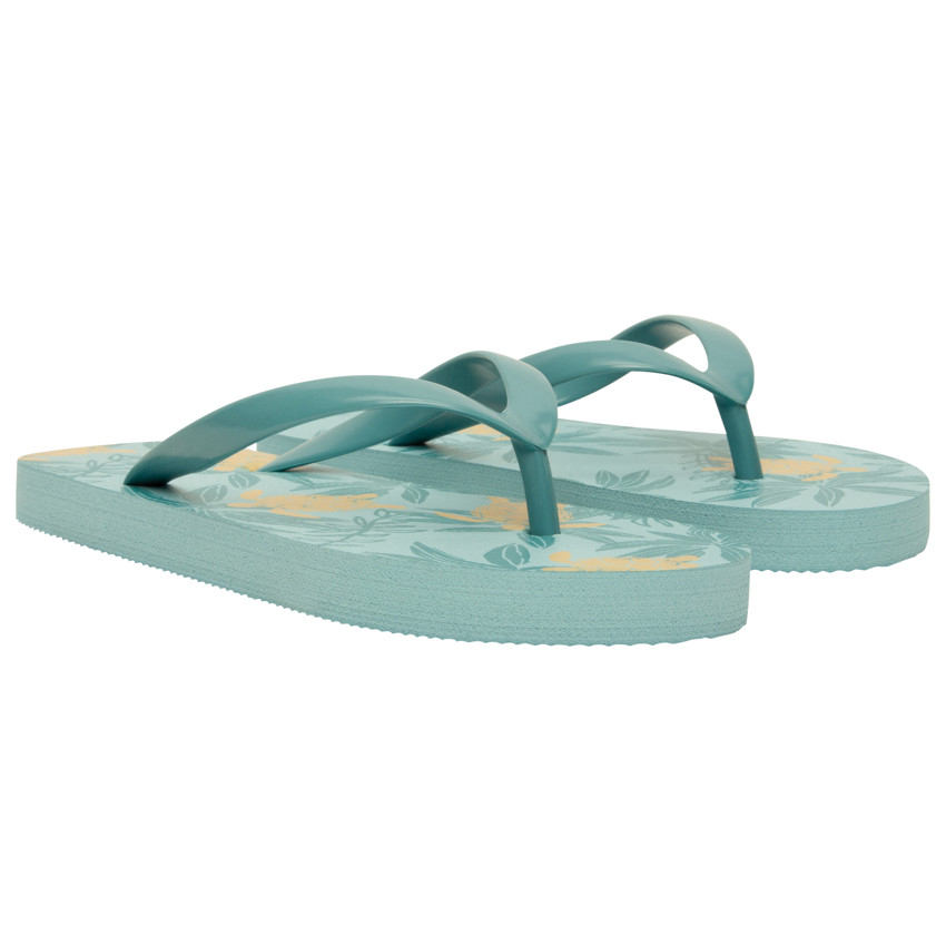 Tongs imprimé feuilles et tortues pour garçon avec lanière selon l'âge 