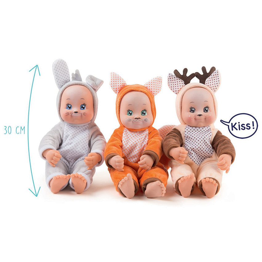 Poupon Minikiss en Costume d'Animal 30 cm 